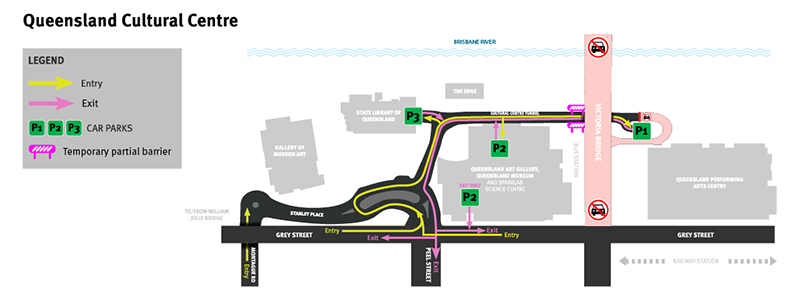QPAC Parking Map