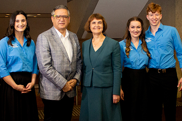 Musical theatre students, John Kotzas and Carolyn Evans